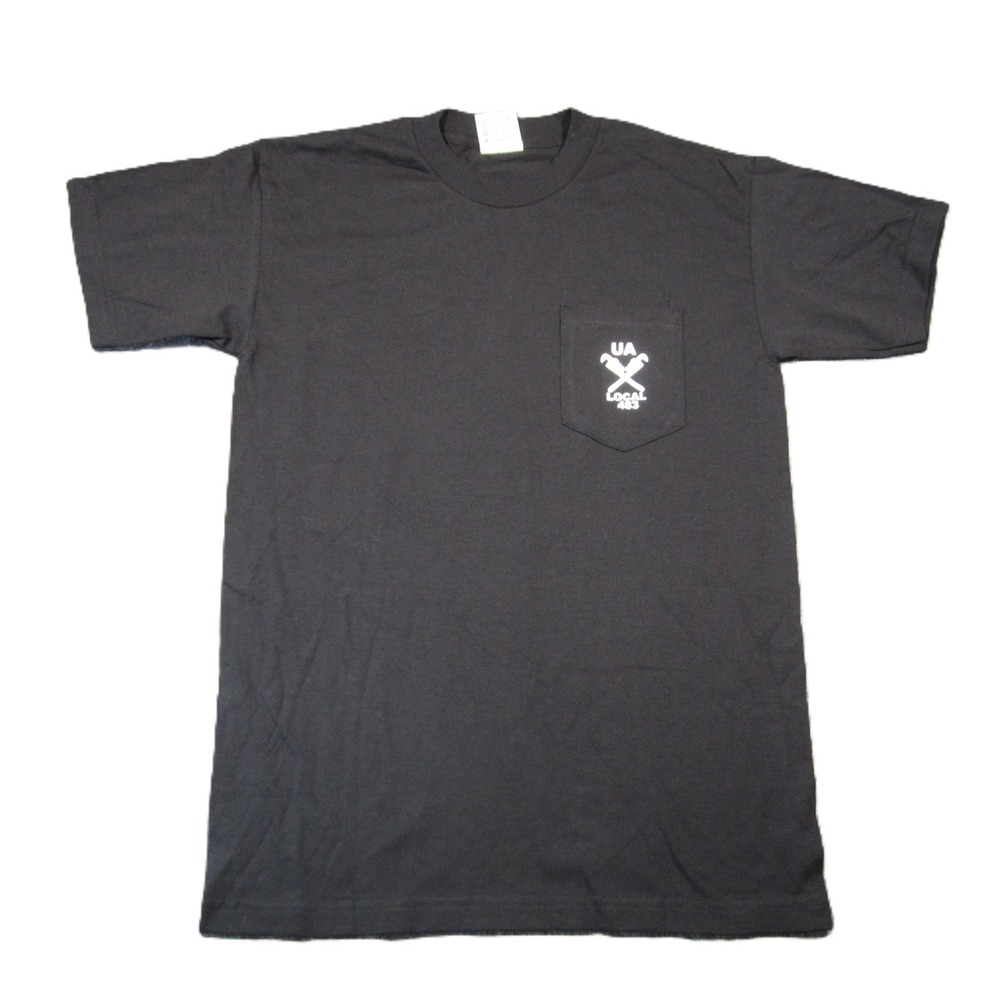 Sprinklerfitters Union T-Shirt M Black San Francisco Local 483 Skull Fire Flames